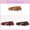 Genuine Leather Womens Slim Belt With Pin Buckle For Casual Jeans And Dresses