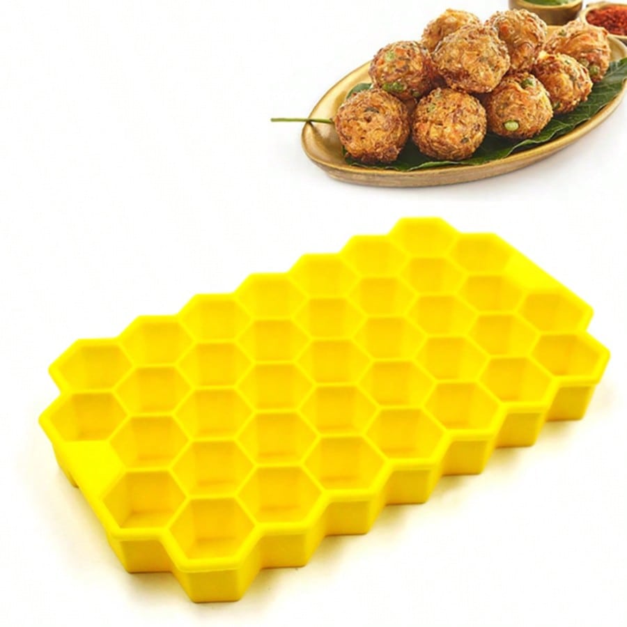 37 Fächer Silikon Fleischbällchenformer Reiskugelformer Shaker Fleischbällchenform Fischbällchen Rinderbällchenform Eiswürfelformen Fleischwerkzeuge