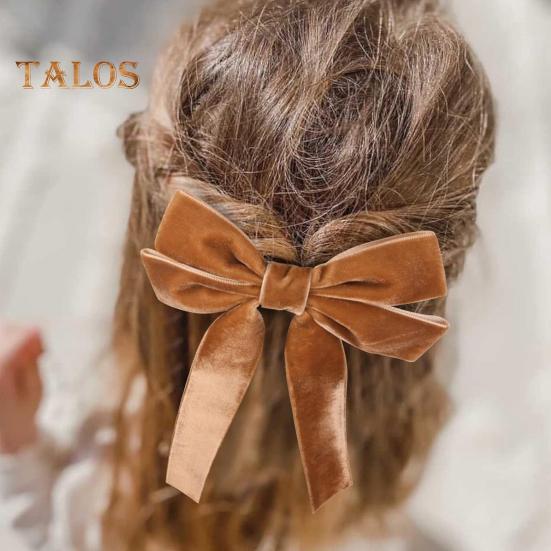 4Pcs Christmas Velvet Bow Ribbon Gifts Garlands Windows Doors Walls Stairs Bow Embellishments Handmade Decoration