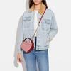 Coach Heart 15 Double Layer Love Heart 3D Leather Handheld Crossbody Bag Mini Women Handbags Pink C6952-IMP1X