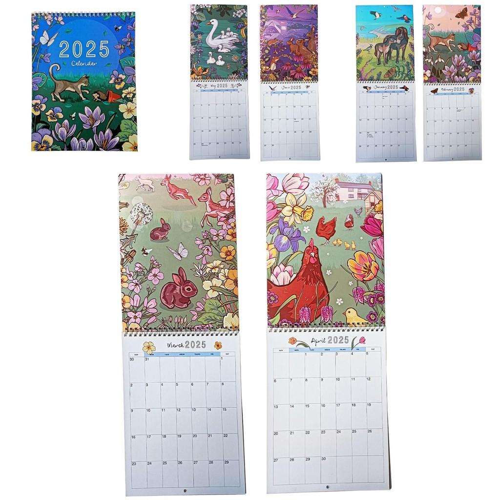 2025 Animal And Nature Calendar Unique Paper Calendar For Students And Professionals Alike