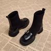Simple Women's Martin Boots Autumn New Retro Style Foreign Style Versatile Comfortable Short Boots