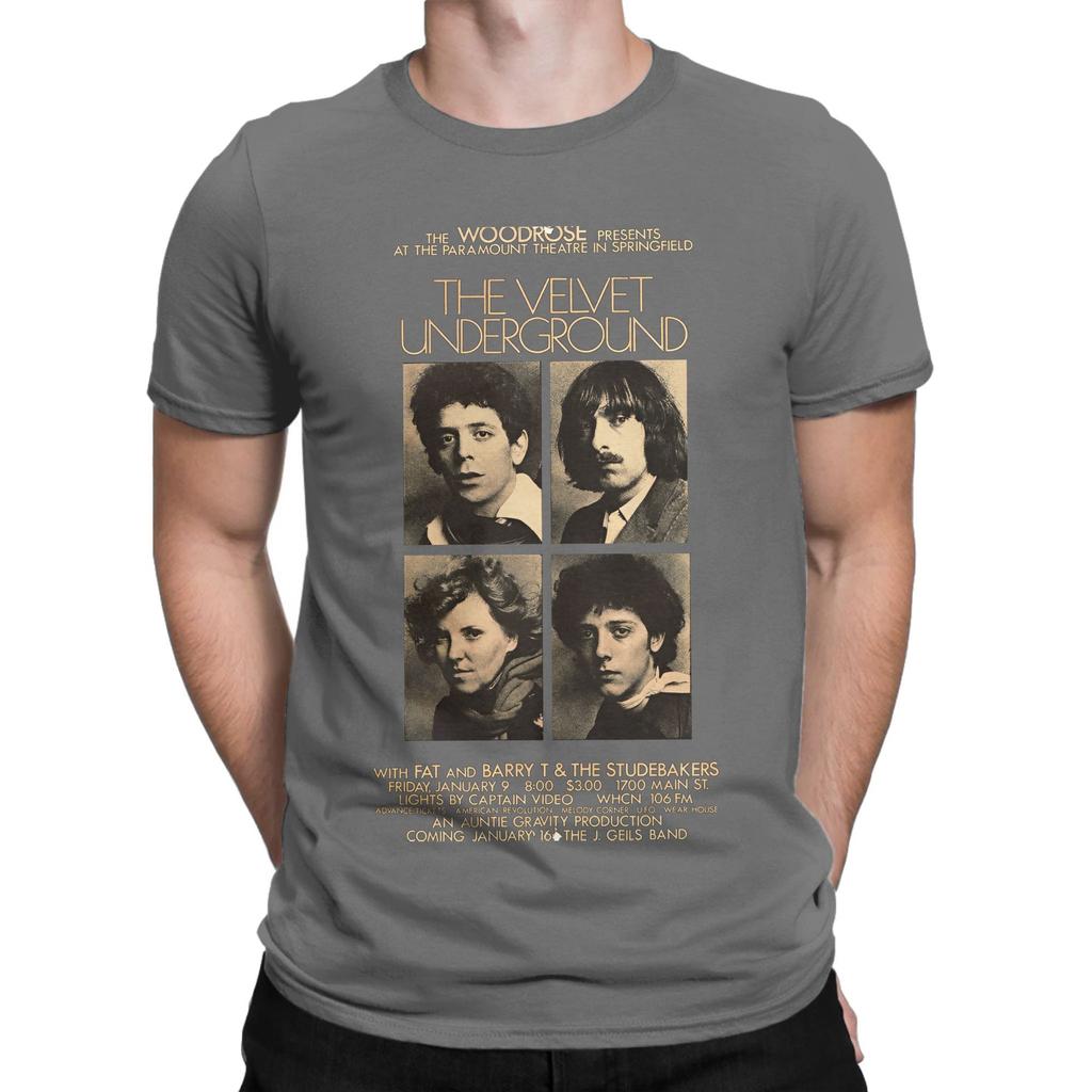 The Velvet Underground Band Cotton T Shirt For Mens Summer  Y2K Fun TShirts O Neck Hip Hop Tees Oversize Wholesale Tops