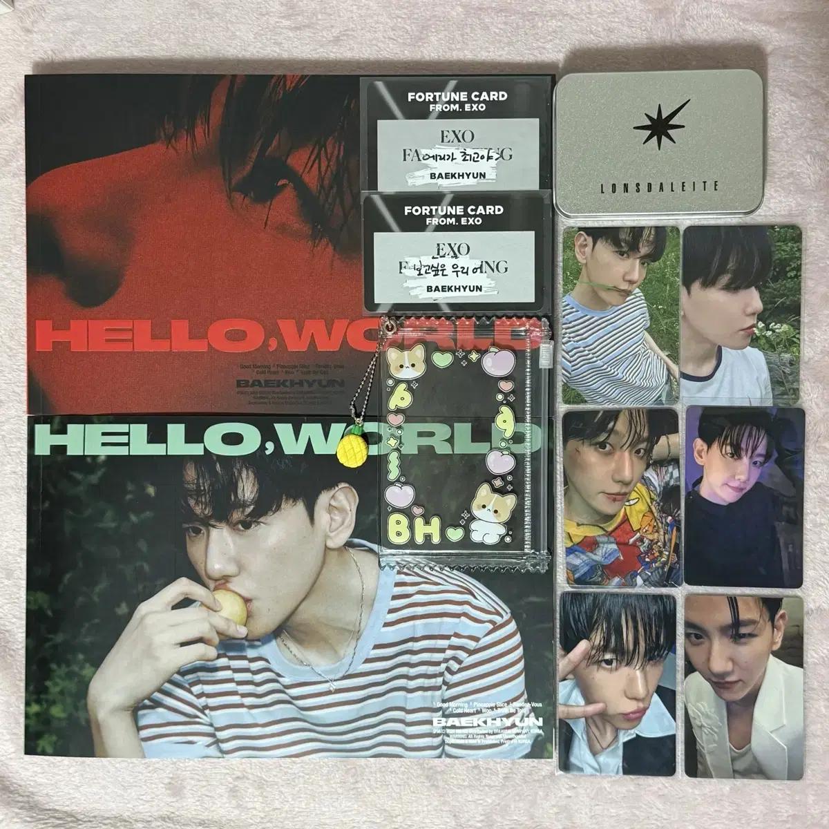 

Baek Hyun Hello World Album Full Composition/foca /tin Case/foca Pouch