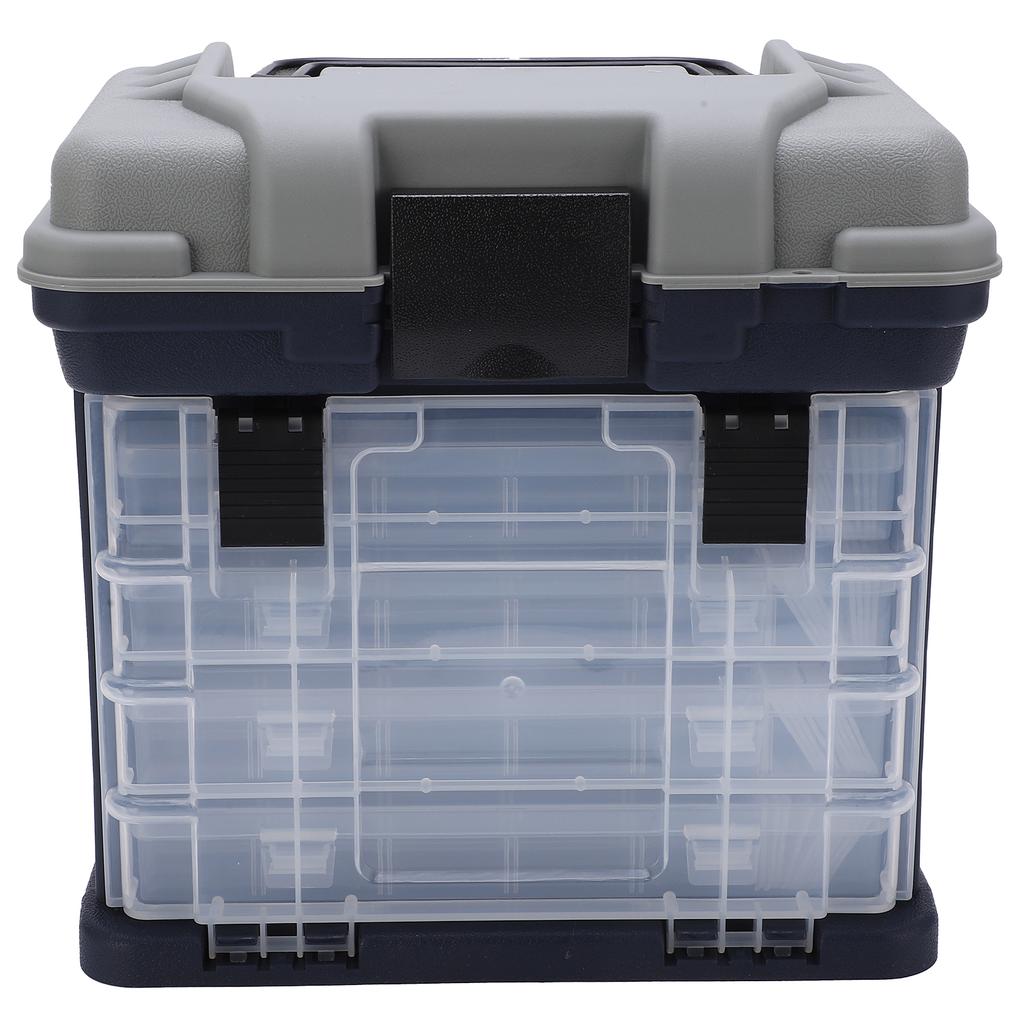 Boîte De Pêche 4 Couches Grande Capacité - Organisateur Portable PP+ABS, Poignée, Rangement Leurres, Lignes, Carpe
