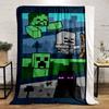 Minecraft Zombies Skeletons Endermen Blanket Bedroom Blanket for Livingroom Couch Lunch Break Soft Throw for Friend's Festival Gift