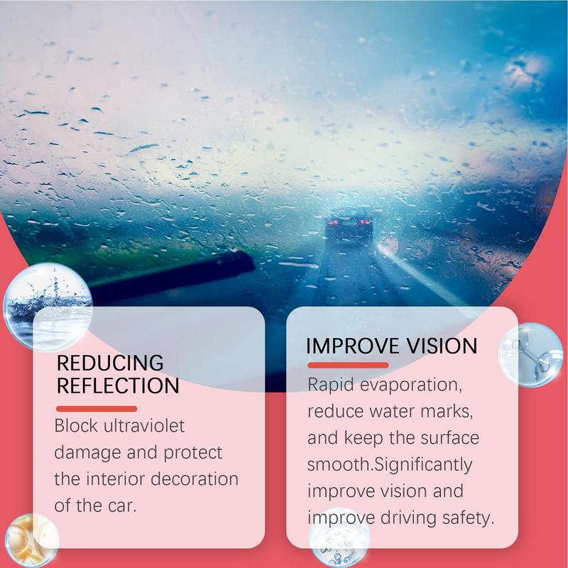 Car Window Rainproof Cleaner Anti Mist Windshield Cleaner Car Glass Anti-Fog Rainproof Agent For Motorcycles Boats Auto Rvs