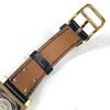 HERMES Medor Quartz Bracelet Watch Watch Clock Wristwatch Leather Black