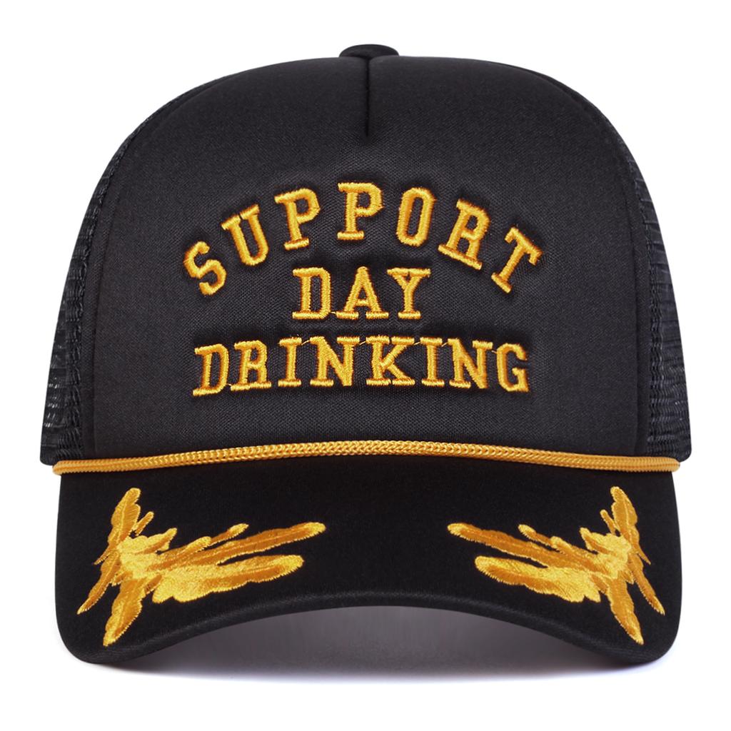 Unisex DRINKING Letter Embroidery Baseball Net Caps Outdoor Adjustable Spring and Summer Casual Sunscreen Hat