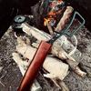TWR Tochigi Leather Tong Fire Tongs Leather Fire Genuine Tanned Firewood Charcoal Fire Tongs Made in Camel Case, Case, Camping, Belmont, Tongs,