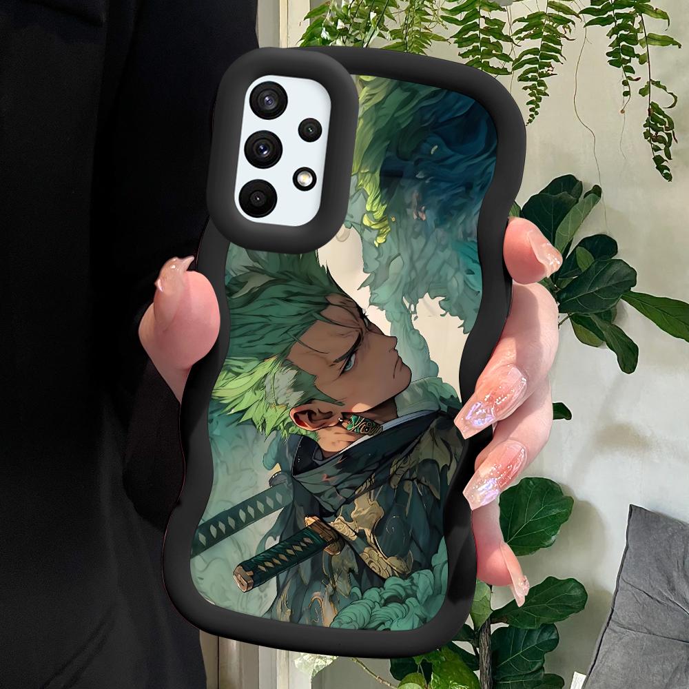 

Окрашенный узор Big Wave Edge Мягкий силиконовый материал Macaron чехол для телефона противоударный защитный резиновый чехол для Samsung Xiaomi Poco Redmi Redmi Note 11 чёрный