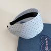 Korean Spring and Summer Fresh Wide-edged Polka Dot Headband Women's  New Pressure Hairpin Fashion Headband Hair Accessories