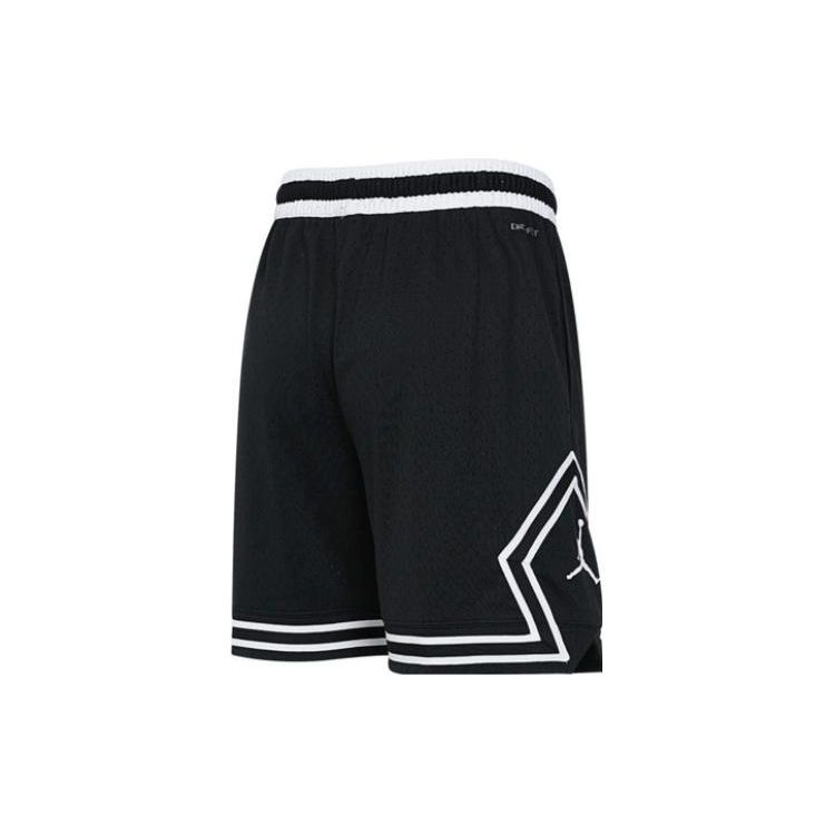 Jordan Alfabet Logotrykk Stripe Colorblock Snøring Rette Shorts Herre Underdeler Svart FD5958-010
