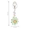 Sun Catcher Crystal Pendant Sunflower Car Keyring Creative Rhinestone Flower Keychain  Bag Charm