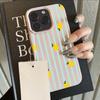 Phone Case For iPhone 17 Pro Max 16 15 14 13 12 11 Pro 14 15 Plus 17 Air Lemon Stripe Pattern Shockproof Silicone Soft Cover