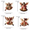 Angelic Acrylic Hanging Decors Set Of 4 Angel Car Hanging Ornament For Vehicle Homes Christmas Celebration Display