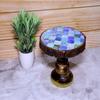 Wooden Cake Stand Rustic Round Cake Holder for Parties Decoration Bark Textured Pizza Cupcake Party with Serve Ware Platter
