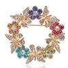 Stylish Stylish Butterfly Finger Ring Pin Brooch Rhinestone Clothing Accessories Pin Bridal Party Event Bridal Colorful Brooches Clothing