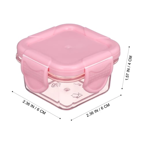 NUOLUX Mini Fruit Storage Cases, Microwave-Safe, Airtight, Perfect for Lunchboxes, Condiments, and Sauces, Perfect for Kids, Lunchboxes, and Food Cont