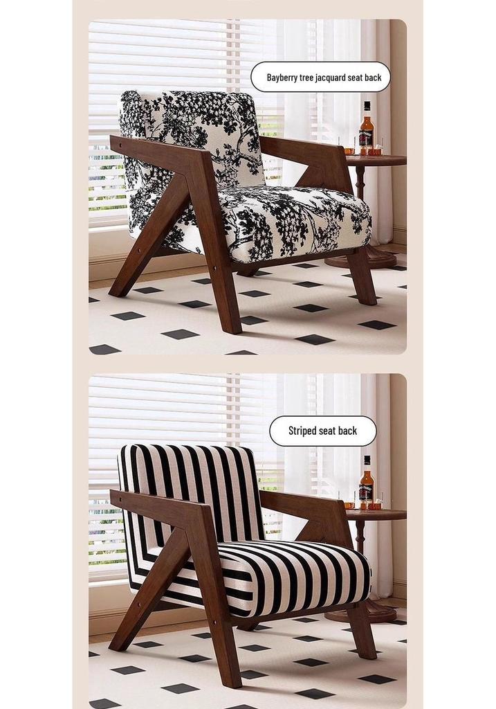 Modern Minimalist Luxury Single Sofa Chair for Living or Study Room