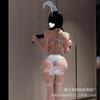 Sexy lingerie cute wind bow onesie seductive sexy deep v suspender bunny cosplay