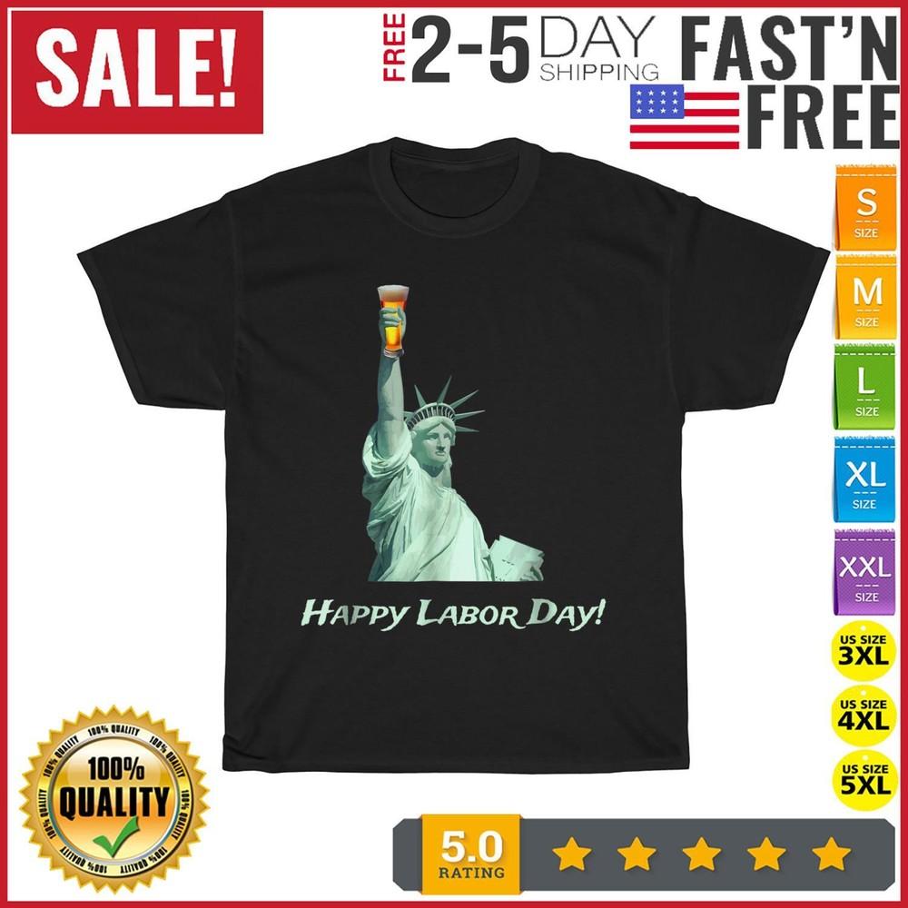 Funny Labor Day Shirt Beer Drinking Vintage T Shirt Men Women Fashion NEW 2023
