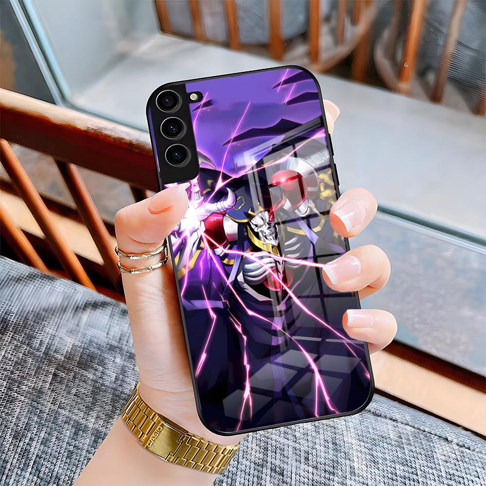

A- Albedo Overlord Phone Case For Samsung S25 Plus S20 S20 Plus S22 Ultra S23 FE S21 Plus S21 Ultra Glass Cover Samsung Note20Ultra