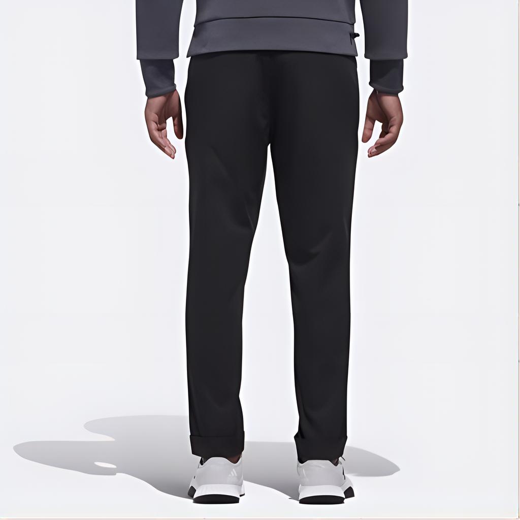 Adidas Logo Haftowane Spodnie Sportowe Dzianinowe Zapinane na Zamek ze Średnim Stanem Męskie Spodnie Czarne DT2459