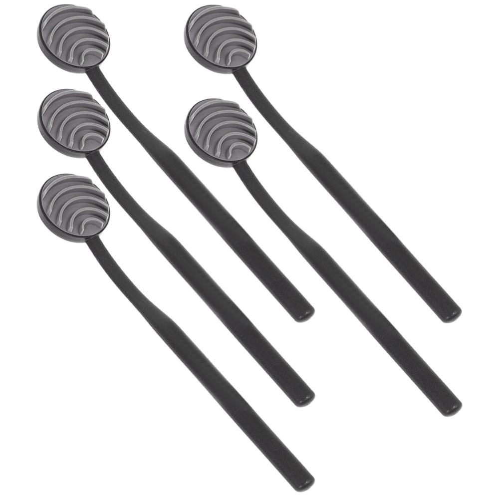 5Pcs Tongue Scraper Flexible Silicone Brush Oral Care Cleaner Fresh Breath Tongue Cleaning Tool for Adults Household Use