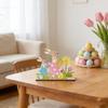 Easter Ornaments, Decorative Items, Cartoon Figurines, Wooden Desktop Decorations