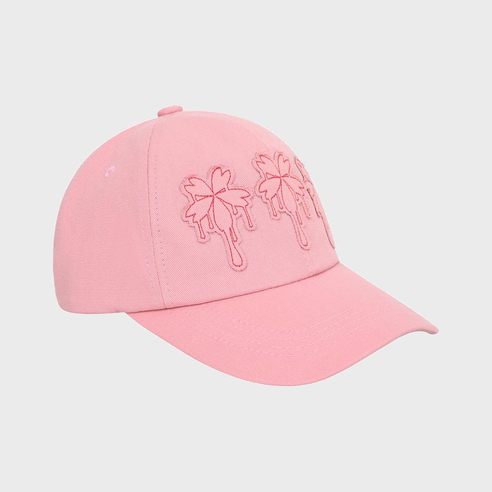 Kimjisu Dripping Patch Ball Cap _ Pink