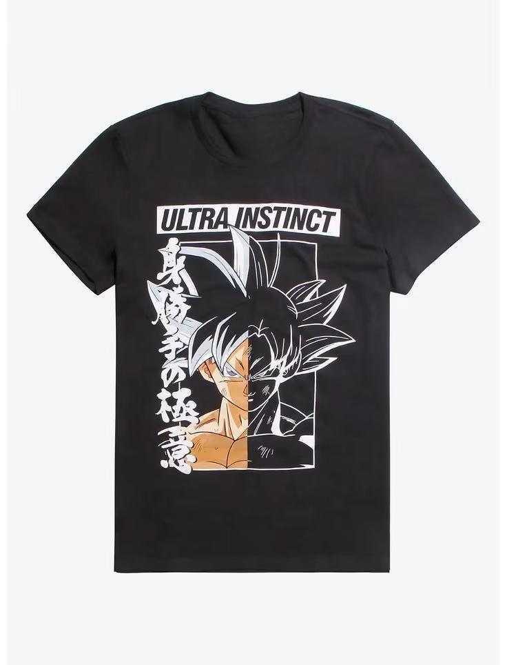 2026 Summer Dragon Ball Retro Pure Cotton Fitness Tshirt Unisexs Shortsleeved Family Unisex Childrens Casual Shirt Ins Y2k XL