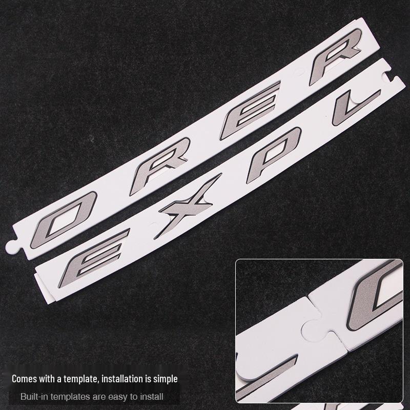 Ford Explorer Hood Emblem English Letter Decorative Car Sticker