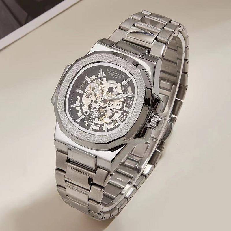 LONGLUX Nautilus Men's Watch Automatic Business Wristwatch Trendy Fashion Luminous Watch