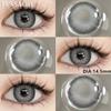 FUNSACHY Nové Módní Kontaktní Čočky 14.2mm Barevné Oční Kontaktní Čočky Modré Přírodní Čočky Šedé Zorničky Oční Make-up Kosmetika Roční