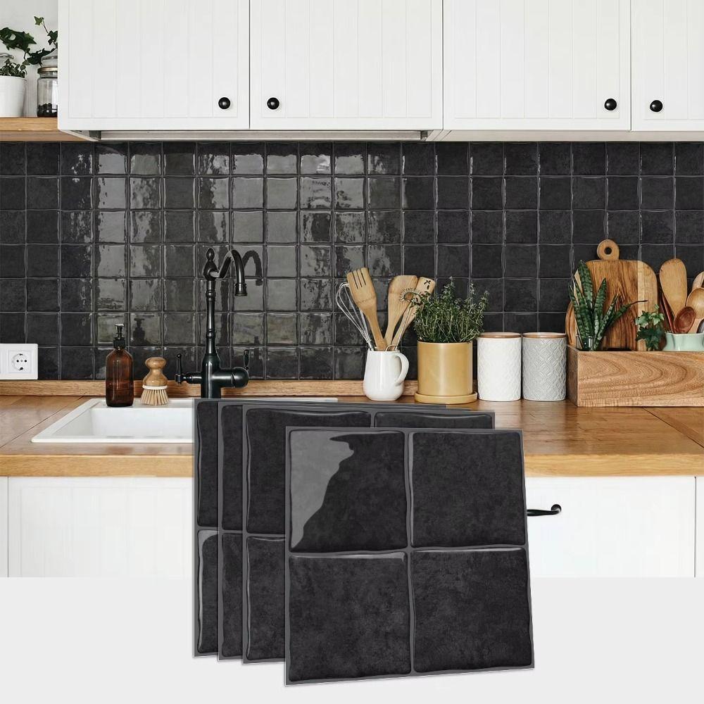 Lightweight Self-adhesive wallpaper Waterproof DIY Backsplash Tiles Indoor Decoration
