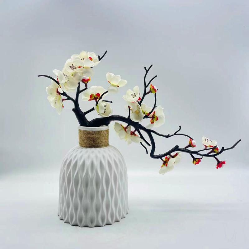 Sweet Winter Silk Flower Potted Plant Bonsai For Indoor Gift Decoration