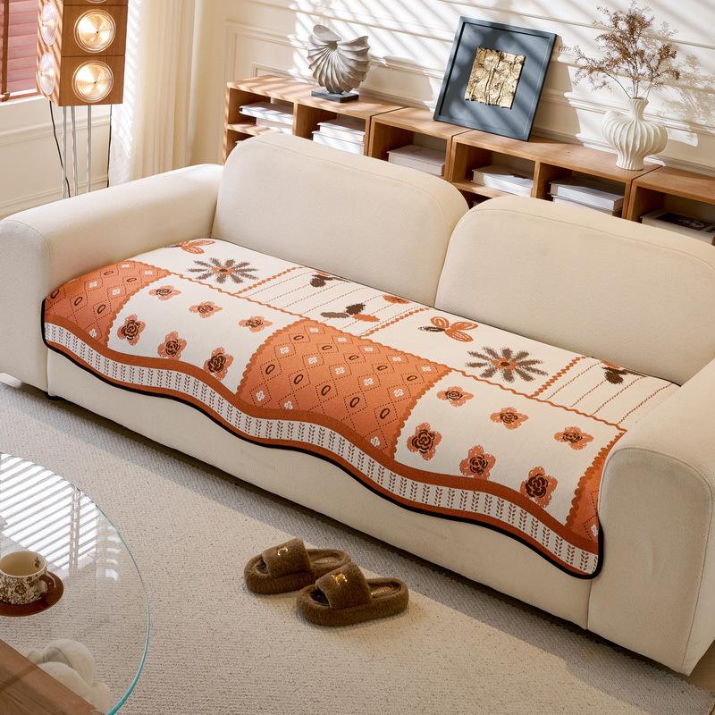 

Chenier Special-Shaped Sofa Cushion Is Universal In All Seasons, Simple Modern Non-Slip Seat Cushion Ins Wind Straight Row Sofa Cover Cloth Towel 90*90cm