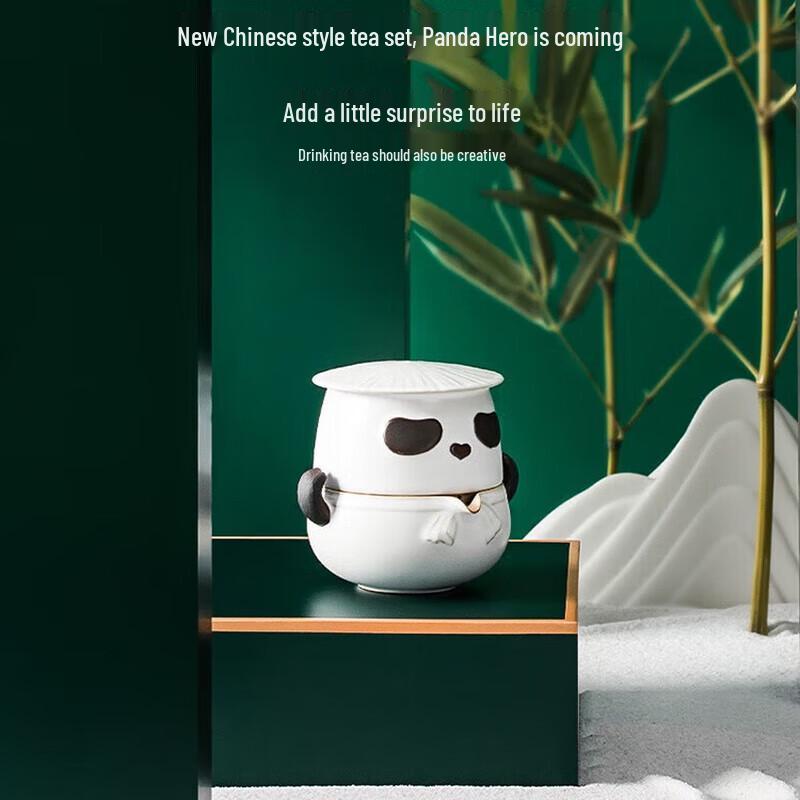 Edenus Panda Hero Portable Ceramic Tea Set
