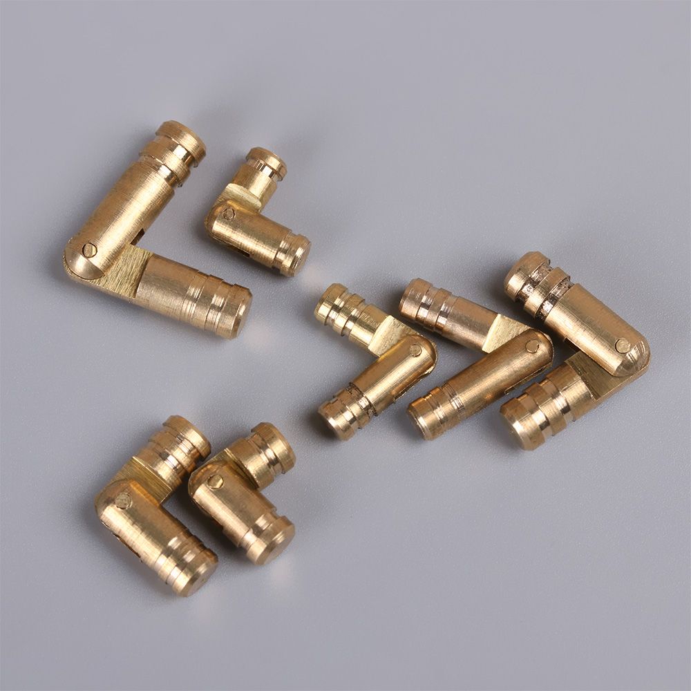 10Pcs Mini Wooden Box Hinge Concealed Cylindrical Wine Wooden Case Hinge Soft Close Folded Jewelry Box Supplies DIY Hardware