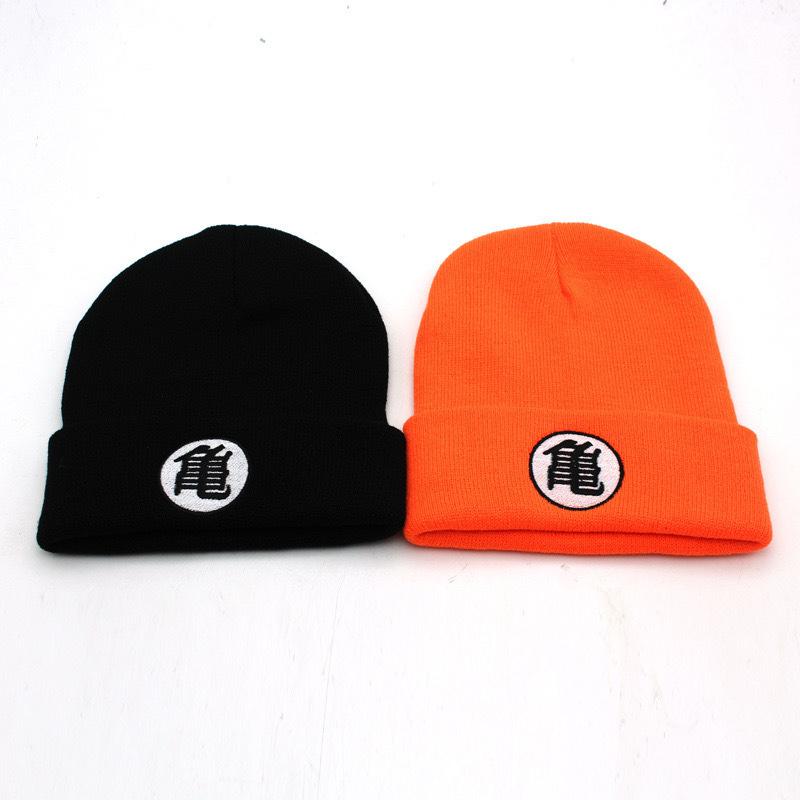 Anime Embroidered Knitted Beanie Hat, Men Women Winter Outdoor Motion Ski Warm Wind-Resistant Beanie Hats