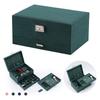 Händen TEMU 3-Layer Flannel Lockable Jewelry Box