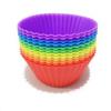12pcs/24pcs Silicone Cake Mold Round Shaped Muffin Cupcake Baking Molds Kitchen Cooking Bakeware Maker DIY Cake Decorating Tools