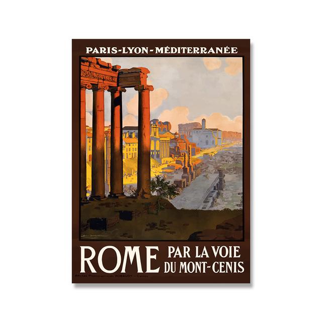 Nordic Vintage Travel Cities Poster Greece Mexico Rome Peru Libia Italy Landscape Art Canvas Painting Wall Pictures Home Decor