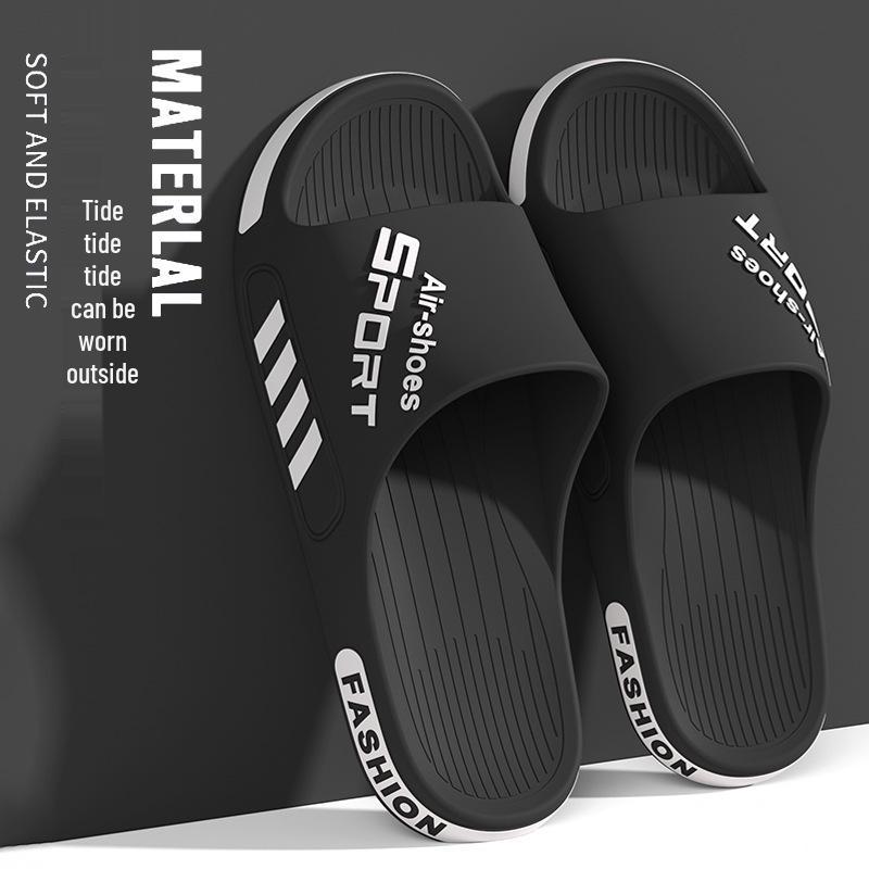 2025 New Style Plus Size Men's Outdoor Sport Slippers - Wear-Resistant, Non-Slip, Thick Sole for Home or Summer Use.