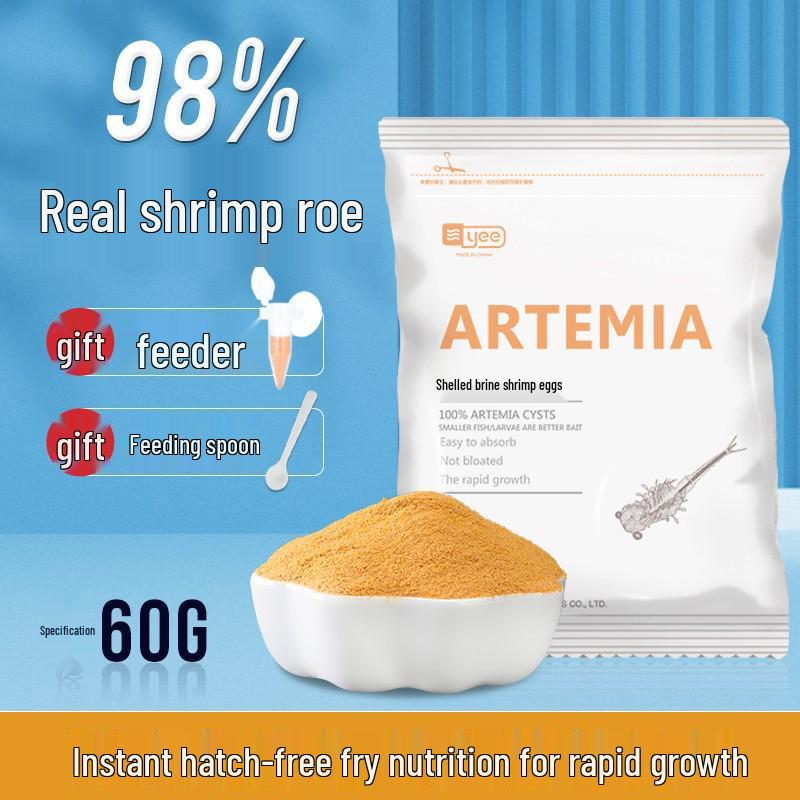 Vylíhnutelná vajíčka žábronožky rodu Artemia - Startovací krmivo pro potěr pro malé rybky a gupky