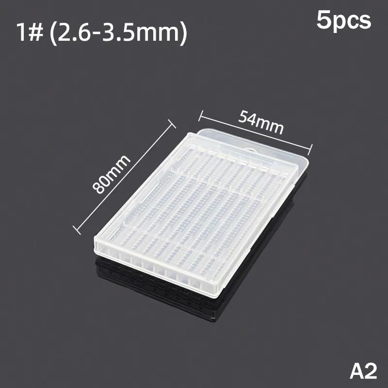 5Pcs Twist Drill Empty Box Storage Boxes Plastic Toolbox Tools Accessories Woodworking Drill Bits Transparent Plastic Boxes