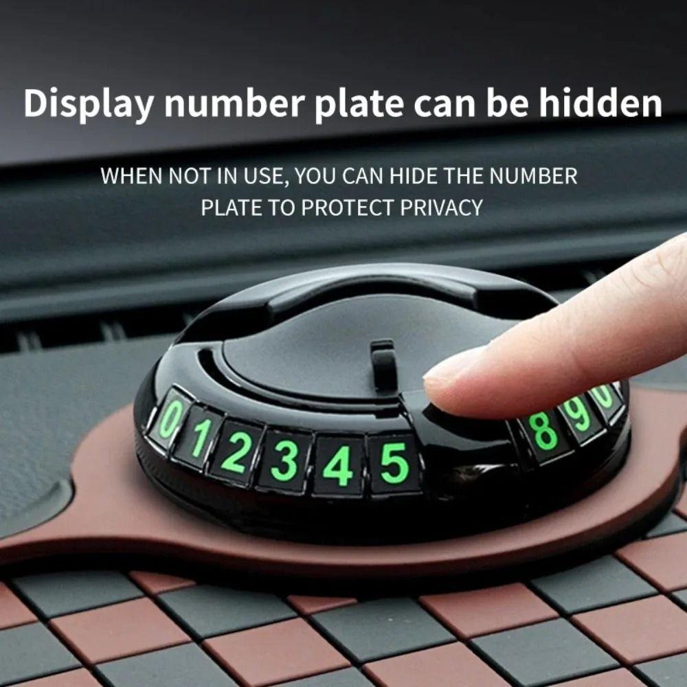 Parking Number Plate Car Anti Slip Mat Multifunctional Anti-Shake Phone Holder Mat Universal