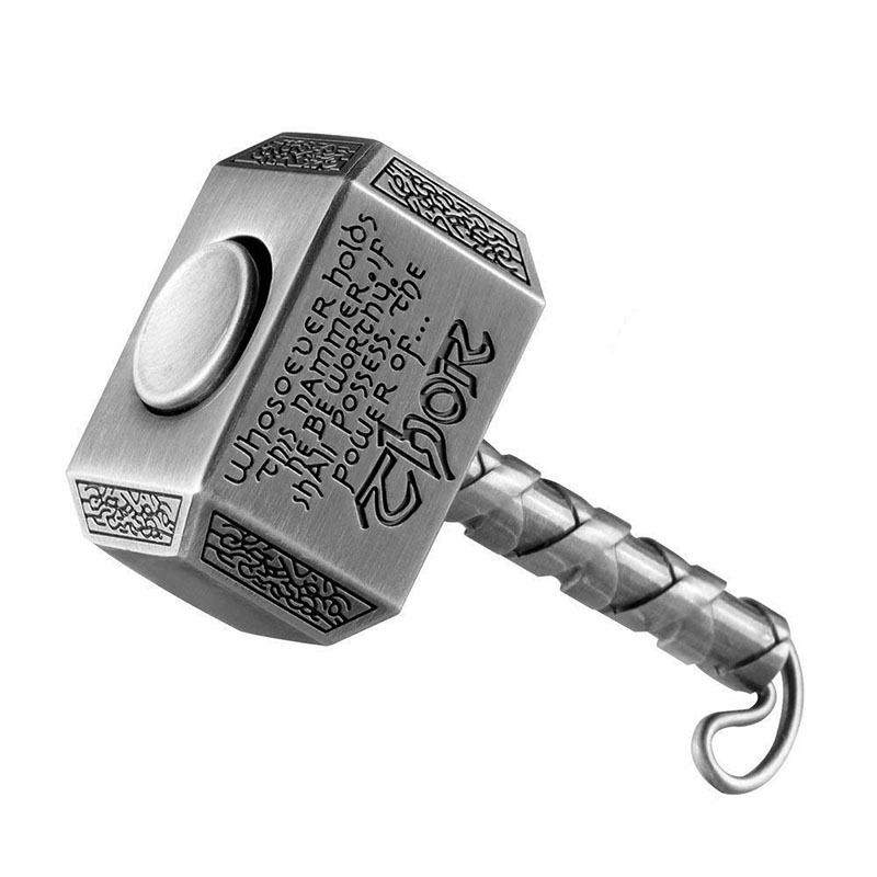 Thor's Hammer Metal Fidget Spinner - Unisex Gift for Kids & Adults