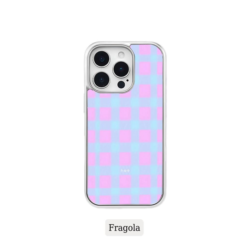 Fragola Coloful Grids Phone Case for iPhone 17 16e 16 15 14 13 12 11 Pro Max X XR XSMAX 8 7 Air Plus Luxury Clear Soft Cover